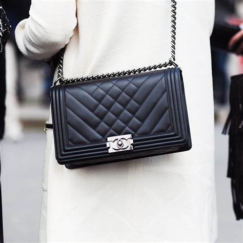 chanel boy chevron vs quilted|chanel bag history.